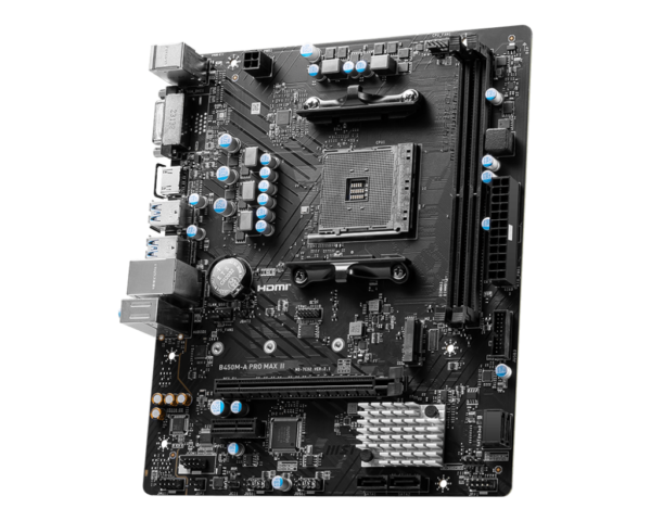 MSI B450M-A Pro Max II Am4 Micro ATX Series Motherboard - Image 3