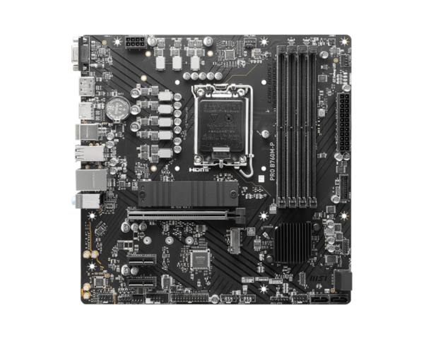 MSI Pro B760M-P DDR5 Intel 12/13/14th Gen microATX Motherboard - Image 2