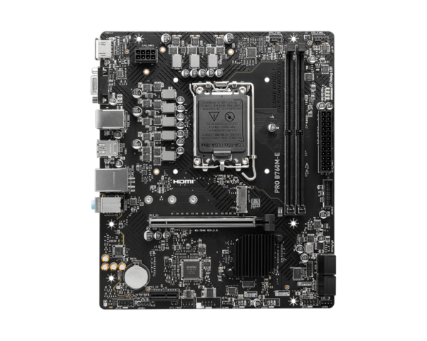 MSI Pro B760M-E DDR4 Intel 12th/13th/14th Gen MicroATX Motherboard - Image 2