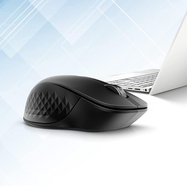 HP 430 Multi-Device Wireless Mouse (Black) - Bluetooth 5.2 & 2.4 GHz USB Receiver Dongle - 4000 DPI Cursor Tracking, 4 Customizable Buttons - Image 9