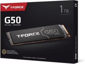 TEAMGROUP T-Force G50 M.2 1TB PCI-E Gen4x4 UPTO 5000 MB/s Gaming NVME SSD