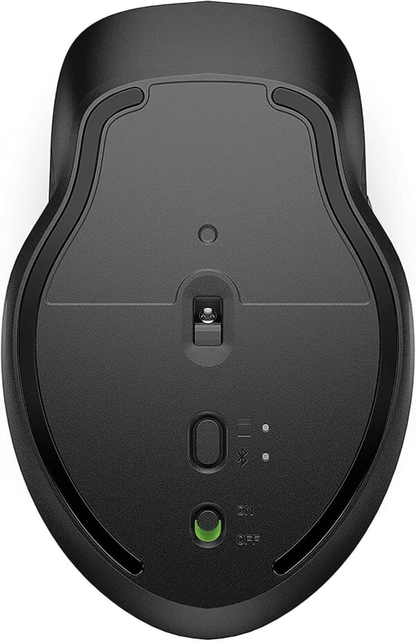HP 430 Multi-Device Wireless Mouse (Black) - Bluetooth 5.2 & 2.4 GHz USB Receiver Dongle - 4000 DPI Cursor Tracking, 4 Customizable Buttons - Image 7