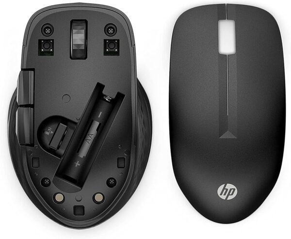 HP 430 Multi-Device Wireless Mouse (Black) - Bluetooth 5.2 & 2.4 GHz USB Receiver Dongle - 4000 DPI Cursor Tracking, 4 Customizable Buttons - Image 6
