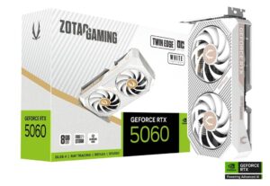 ZOTAC GAMING GeForce Twin Edge Oc ( White ) Edition RTX 5060 8GB 128-bit 28 GDDR7 Graphics Card