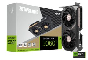 Zotac Gaming GeForce Amp Edition RTX 5060Ti 16GB GDDR7 PCIE 5.0 Gaming Graphics Card