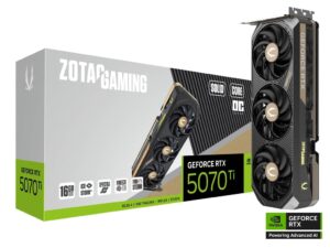 ZOTAC SOLID OC GeForce RTX 5070Ti 16GB 256-Bit GDDR7 PCI Express 5.0 Graphics