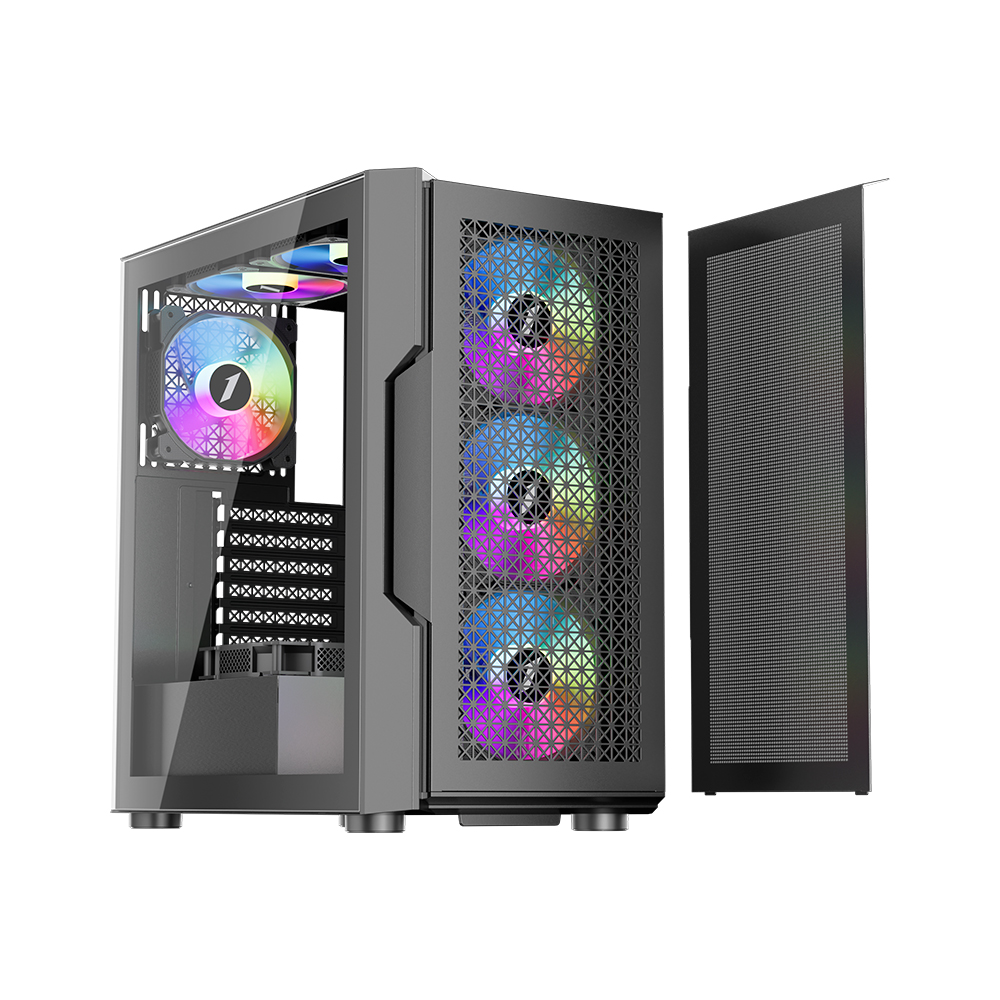 1st Player Trilobite T7 ATX Gaming Case ( Black ) - Image 4