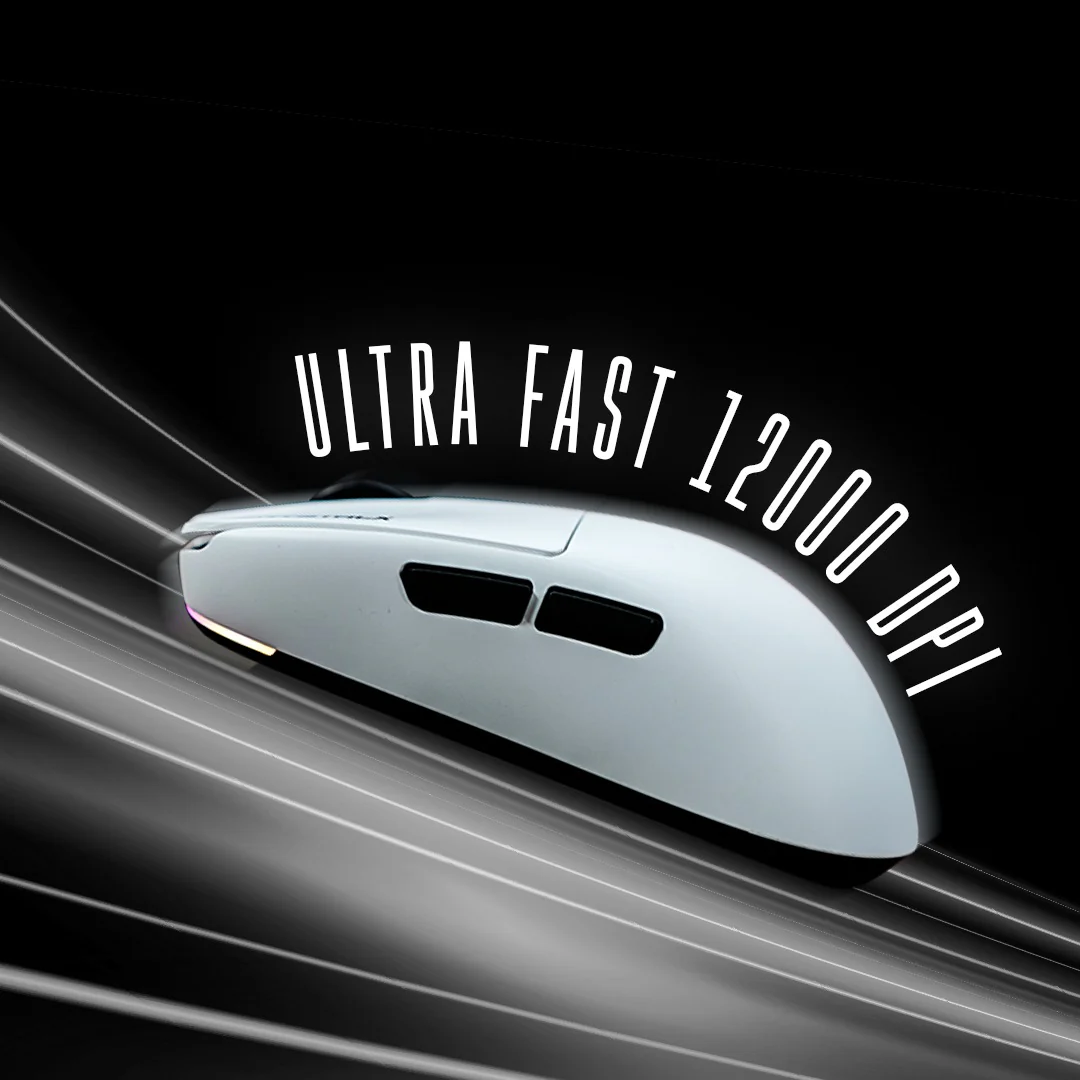 Crystal X Frost X20 White Ultra-Light weight Design (48g) Tri mode Wireless 12000 DPI Mouse - Image 5