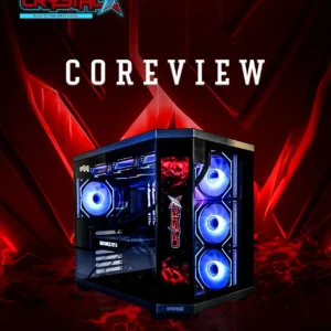Crystal X Core View V950B-L ATX Digital Display Gaming Chassis With 4 x Infinity Fans