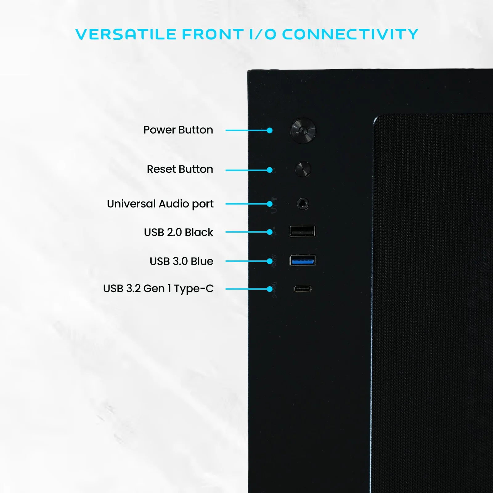 Crystal X Core View V950B-L ATX Digital Display Gaming Chassis With 4 x Infinity Fans - Image 6