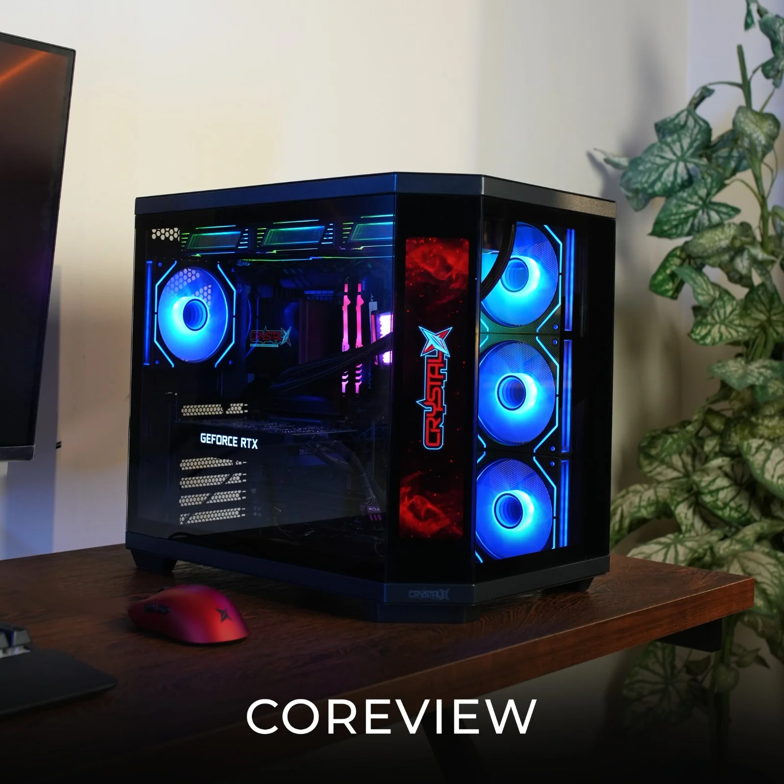 Crystal X Core View V950B-L ATX Digital Display Gaming Chassis With 4 x Infinity Fans - Image 2