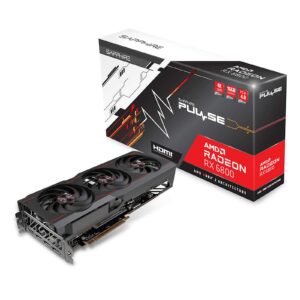 Sapphire Pulse AMD Radeon RX 6800 16GB GDDR6 AMD RDNA 2 Gaming Graphics Card PCI-E 4.0 - Official Factory Refurbished
