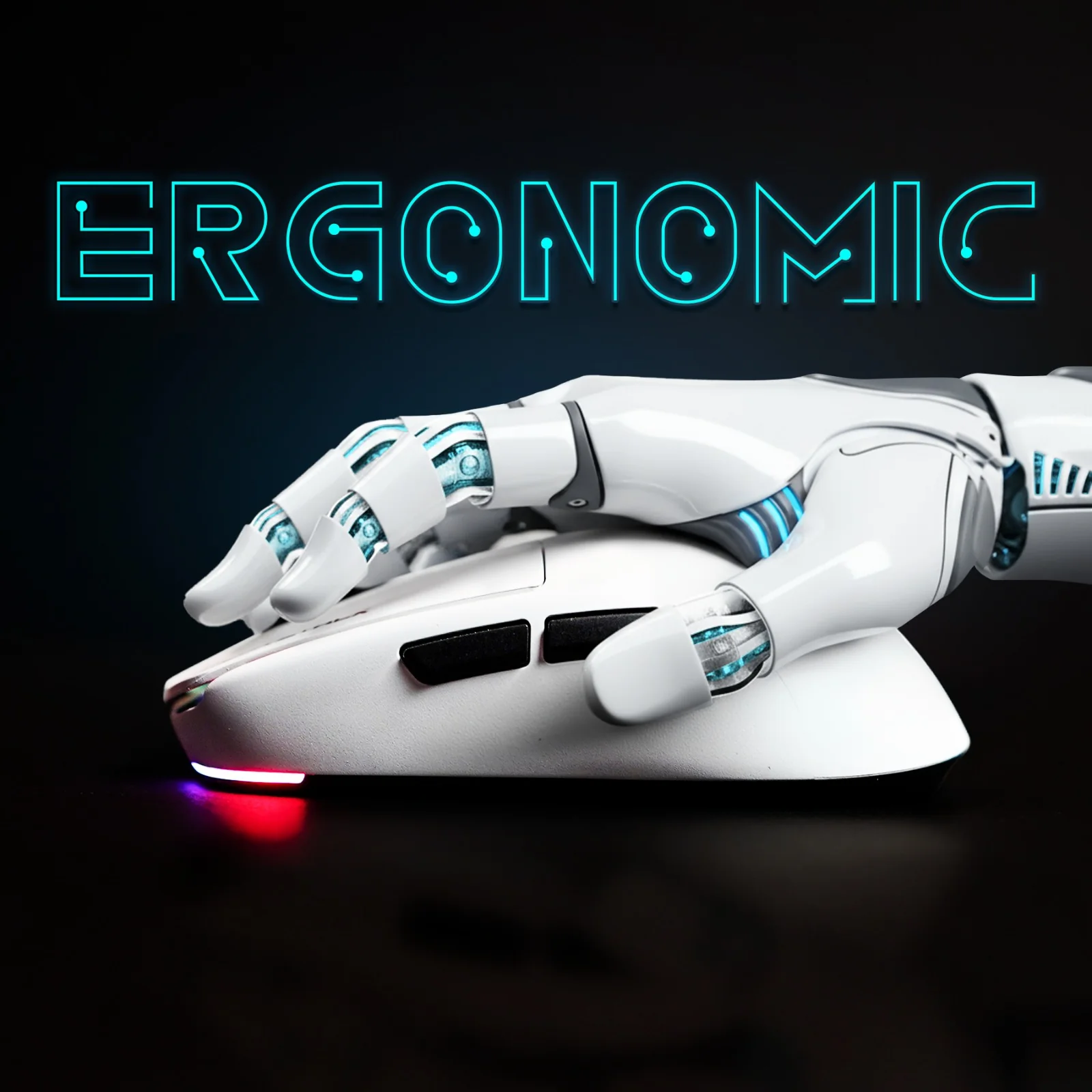 Crystal X Frost X20 White Ultra-Light weight Design (48g) Tri mode Wireless 12000 DPI Mouse - Image 3