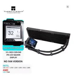 Thermalright Mjolnir Vision X 360 Black AIO CPU Liquid Cooler for AM4/AM5 and LGA1700/1851, LCD Screen for Images, Without Fans - Image 3