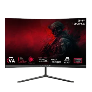 GAMEON GOC24F120VA Pro Series 24" FHD,120Hz,Curved Gaming Monitor (Supports PS5) - Black