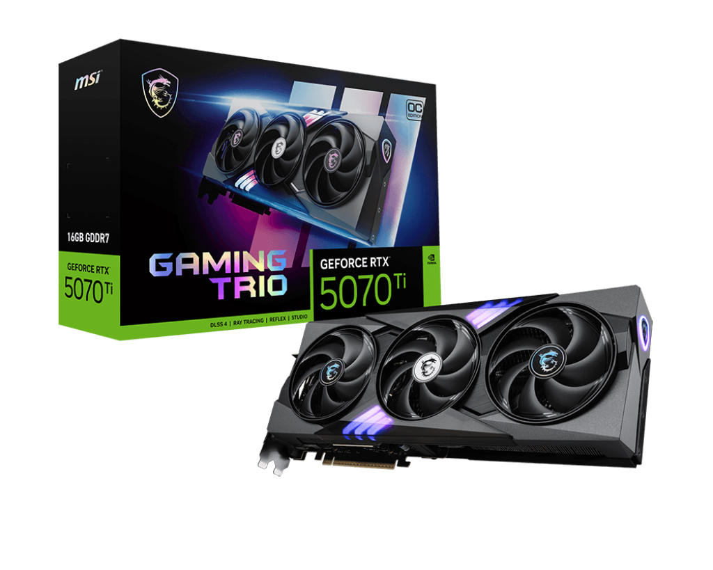 MSI GeForce RTX 5070 Ti 16GB GAMING TRIO OC PLUS Graphics Card