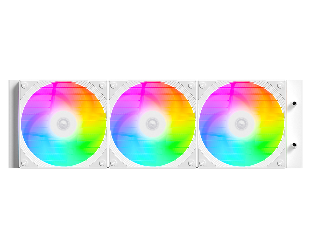 ID-Cooling FX360 INF ARGB AIO 360mm Liquid CPU Cooler - White - Image 3