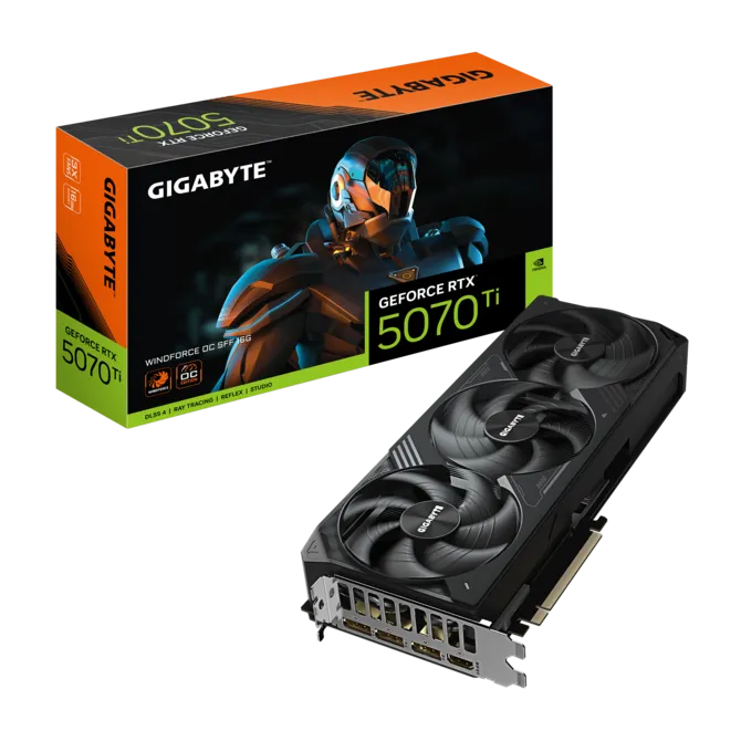 GIGABYTE GeForce RTX 5070 Ti WINDFORCE SFF 16GB GDDR7 Graphics Card