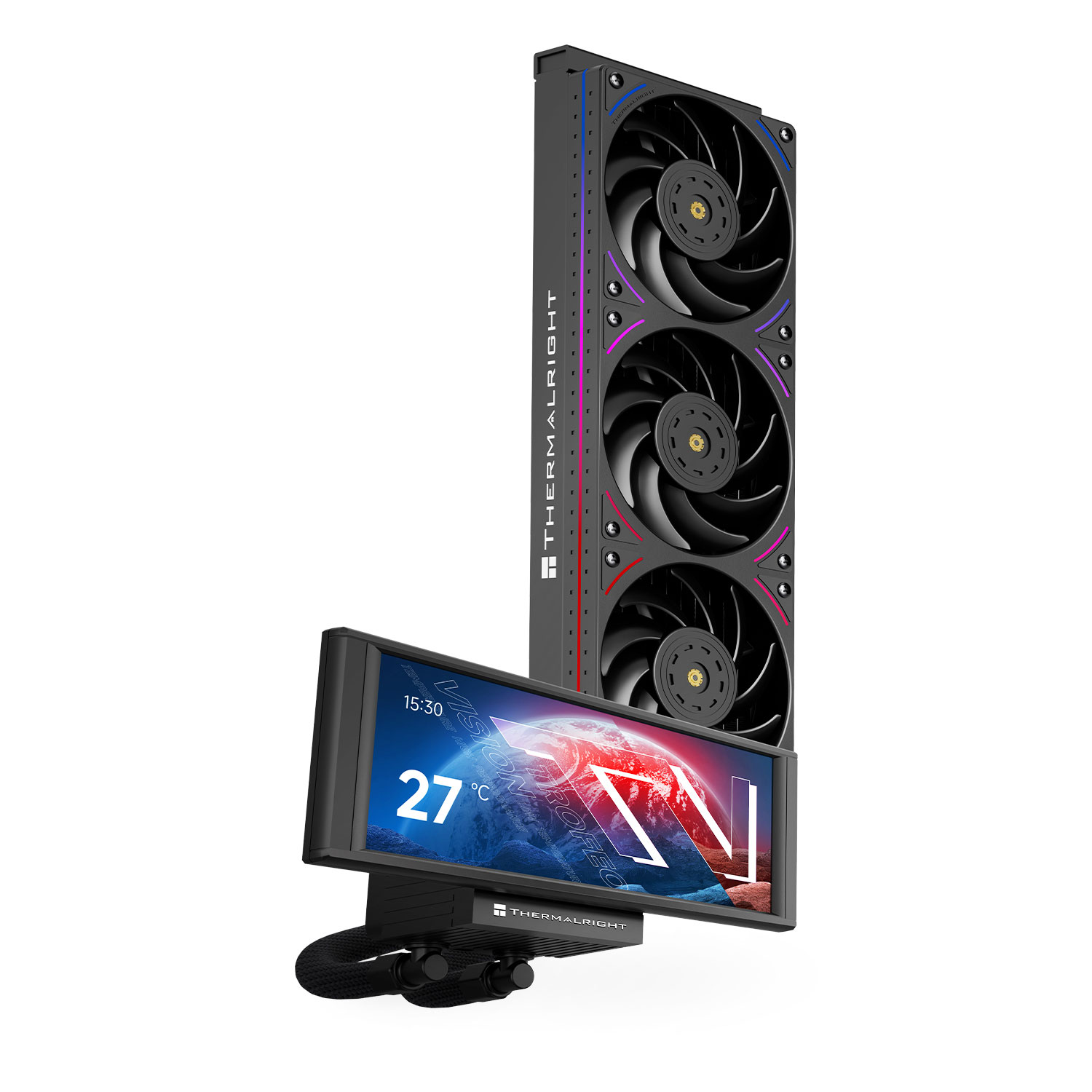 Thermalright Trofeo Vision 360 ARGB CPU AIO Cooler-Black IPS LCD Screen - Image 2
