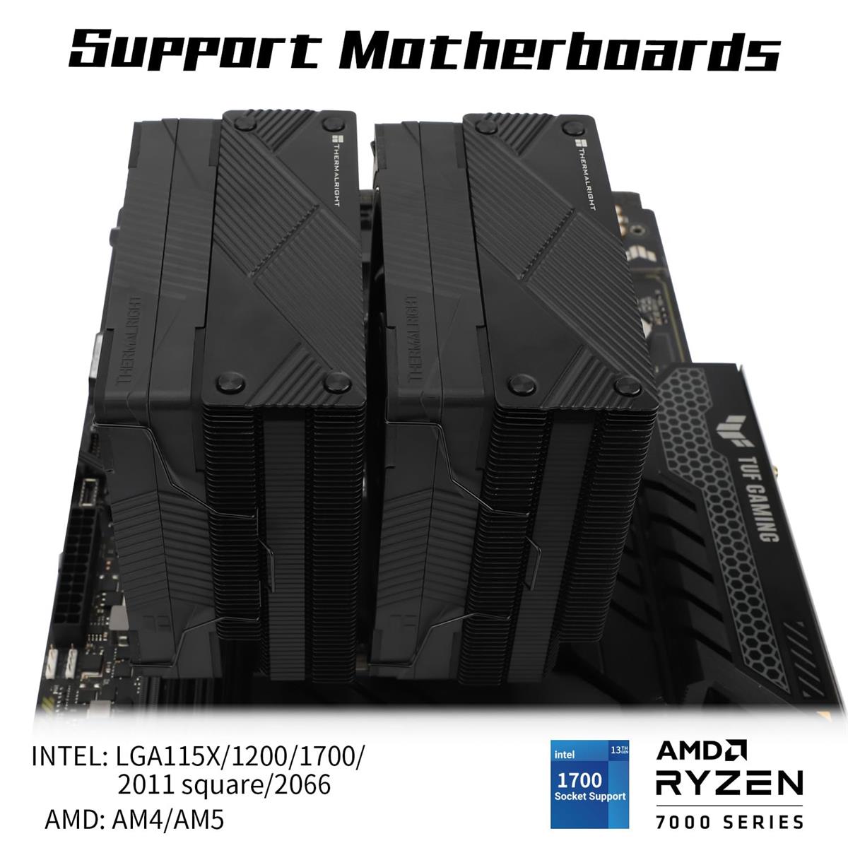 Thermalright Phantom Spirit 120 Evo ARGB 7 Heatpipes Air Cooler - Black - Image 6